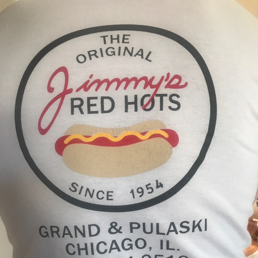 Jimmys hot dogs t-shirt